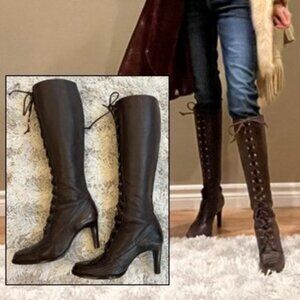 Vintage MICHAEL by Michael Kors Knee High Lace-up Boots